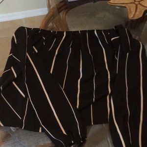 Long sleeved off shoulder Charlotte Russe top